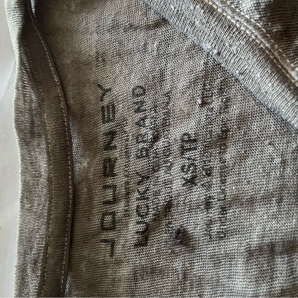 Gray Sleeveless Sheer ‘Any Way You Want It’ Journey Cut Off Crop Top, Size XS - Picture 5 of 9